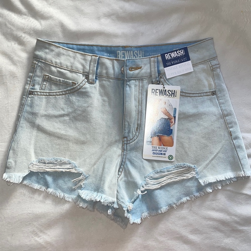 Super High Rise The Wedge Vintage Denim Shorts